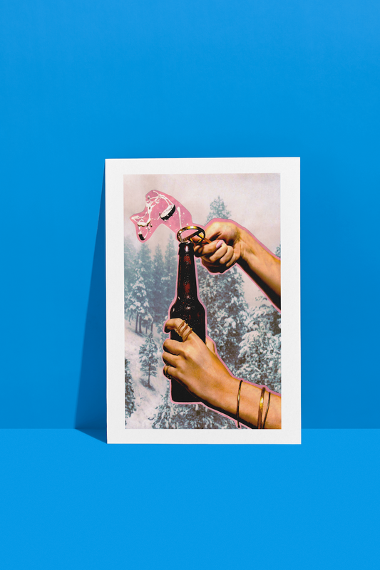 Postcard ✰ Lady Beer Hand