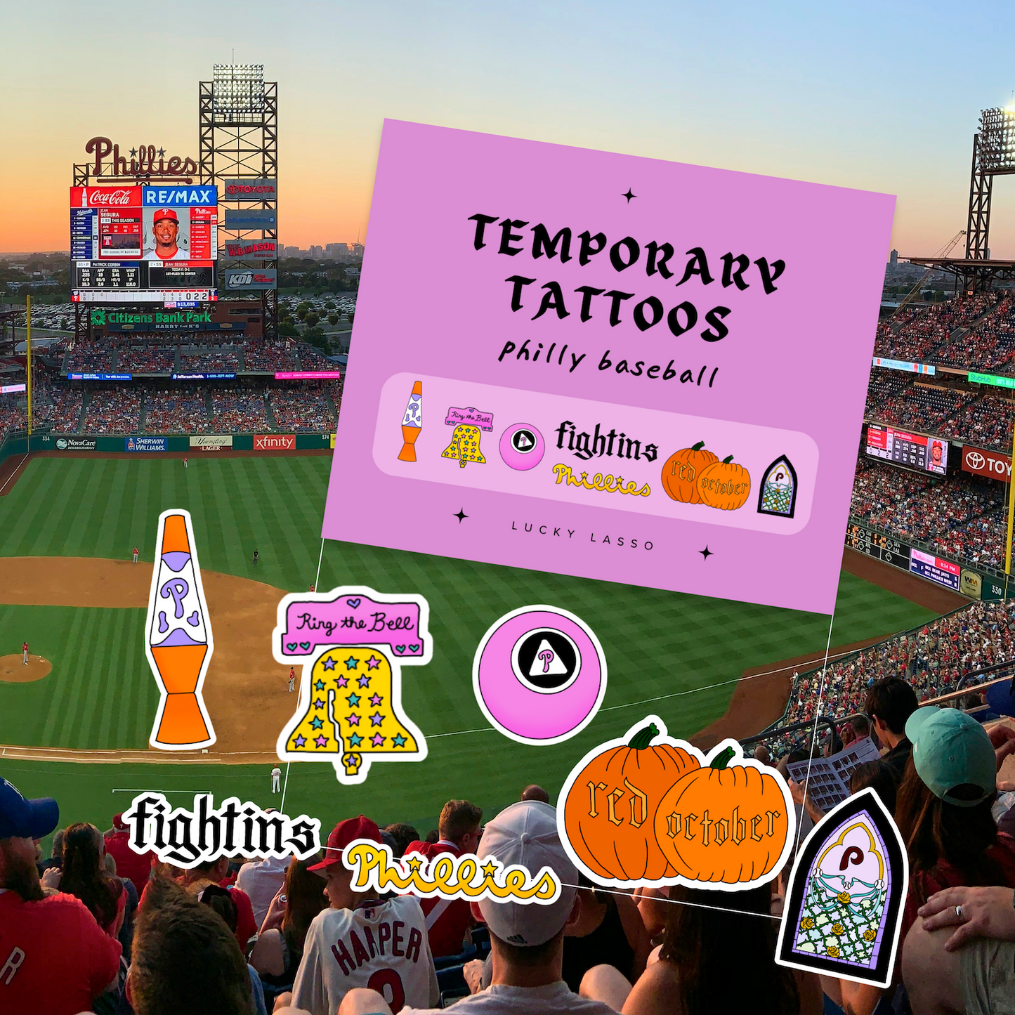 Philly Baseball ✰ Temporary Tattoos