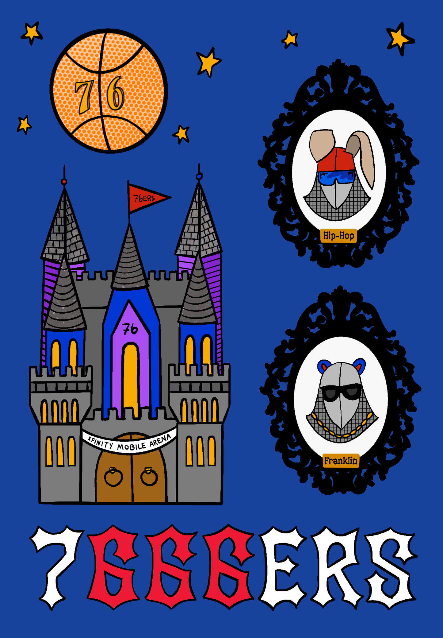 Sixers ✰ Sticker Sheet