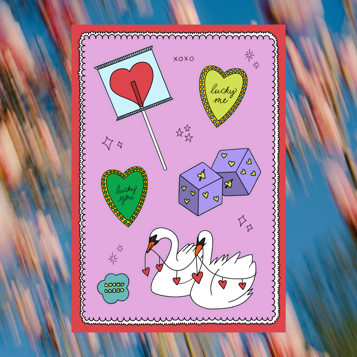 Lucky Valentine ✰ Sticker Sheet