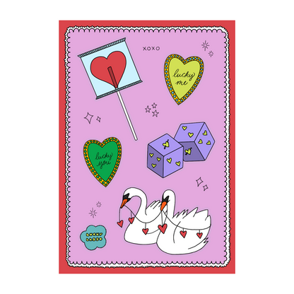 Lucky Valentine ✰ Sticker Sheet